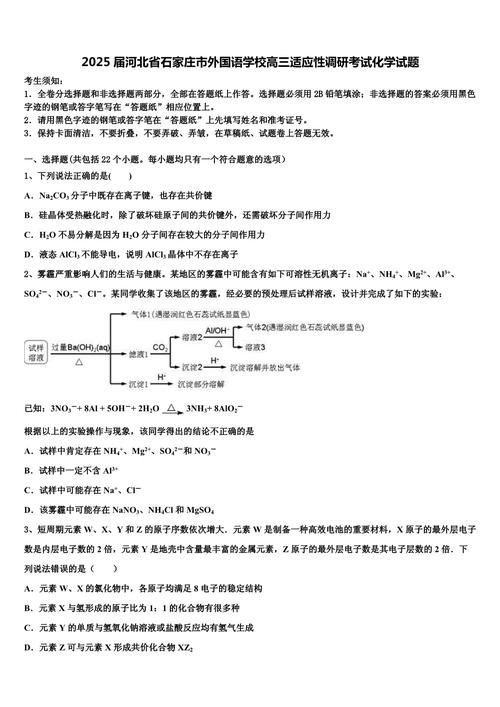 2025高考化学河北卷解析版